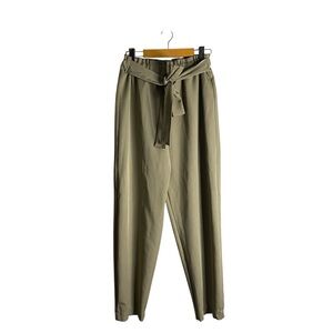 Con Questa By: Renata Raggio Women's Green High Waisted Paperbag Pant